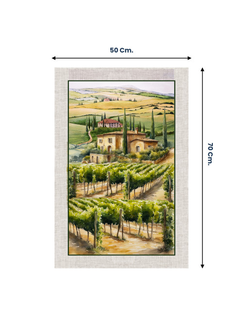 Set of 5 autumn tea towels Made in Italy – country kitchen gift idea