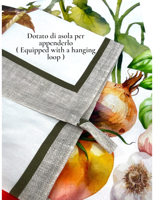 Canovacci cotone decorativi con asola per appenderli