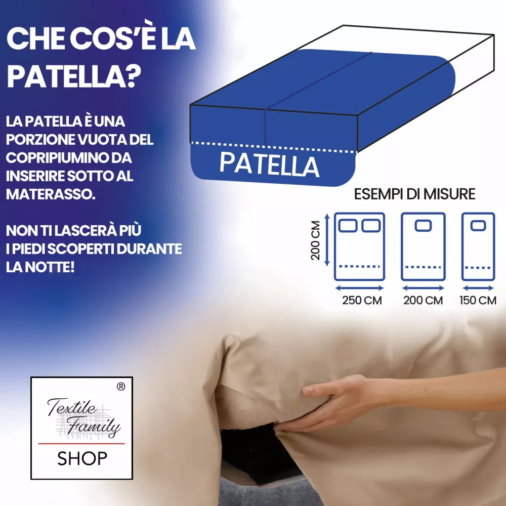 Copripiumino Matrimoniale Tartan Rosso - Flanella Cotone 100% - Patella Extra 40 cm - Made in Italy