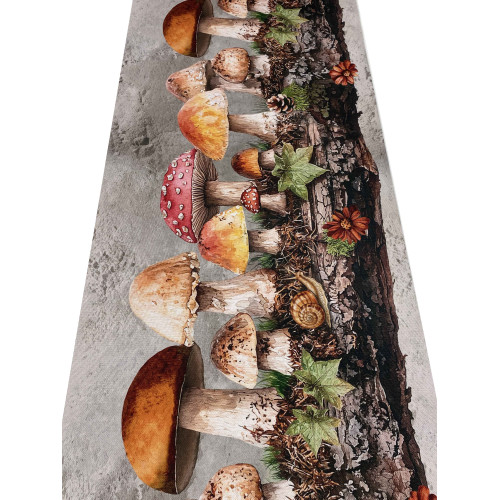 Tapis de cuisine chemin forêt enchantée – chemin de table en PVC lavable et antidérapant