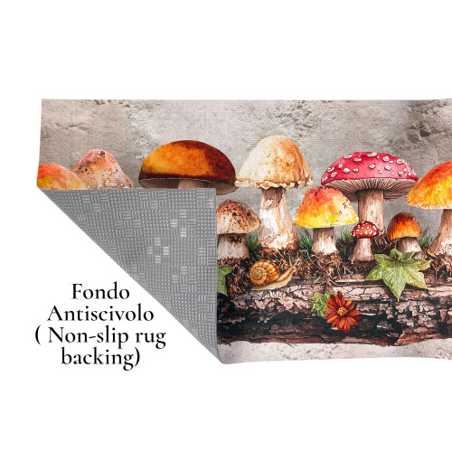 Alfombra de cocina Enchanted Forest – Alfombra de PVC lavable antideslizante