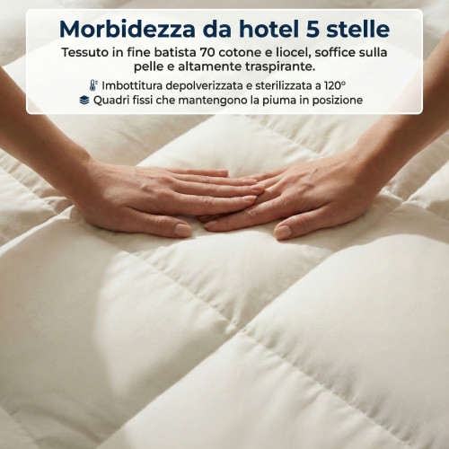 Piumino Notte Imperiale - 100% Piumino d'Oca, Quadri Fissi, Austria