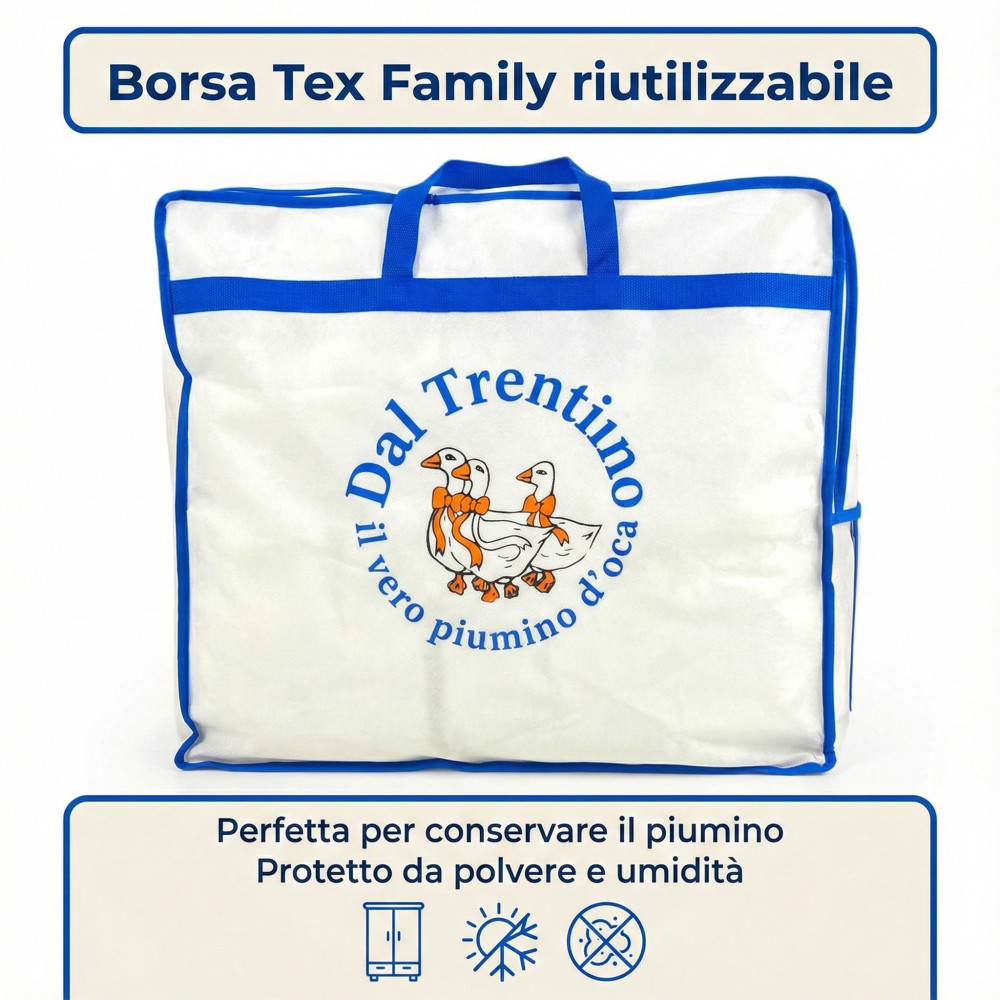 Piumino d’Oca Trentino: Piumone Invernale 100% Naturale, 3 Misure Disponibili, Certificato OEKO-TEX