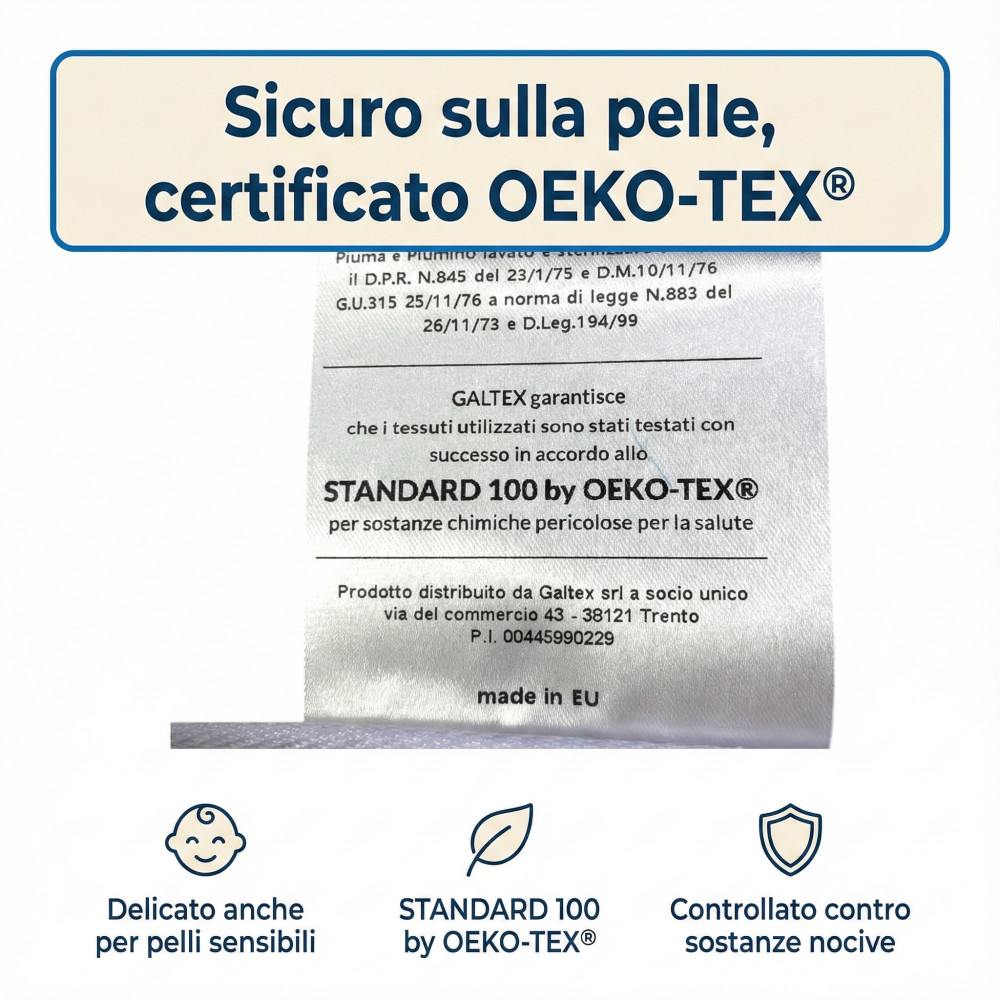 Piumino d’Oca Trentino: Piumone Invernale 100% Naturale, 3 Misure Disponibili, Certificato OEKO-TEX