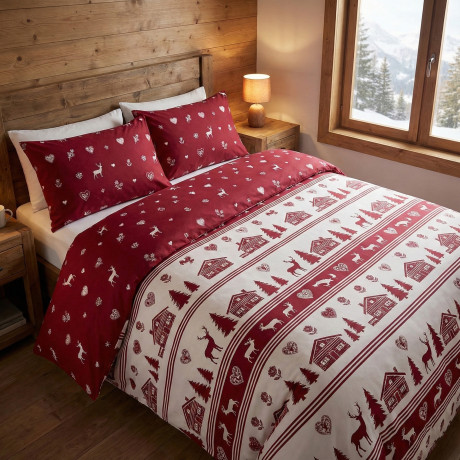 HOUSSE DE COUETTE TYROLIENNE DIS. MONTAGNE VALGARDENA 2