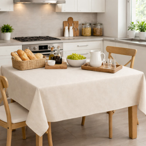 NAPPE ANTITACHES RÉSINE TORINO Couleur unie ECRÙ