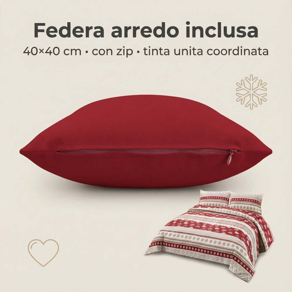 Housse de couette tyrol conception de corvara in badia pur coton fabriqué en Italie