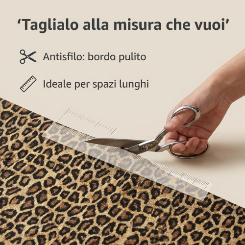 Runner Leopard Teppich 50 cm – Hergestellt in Italien