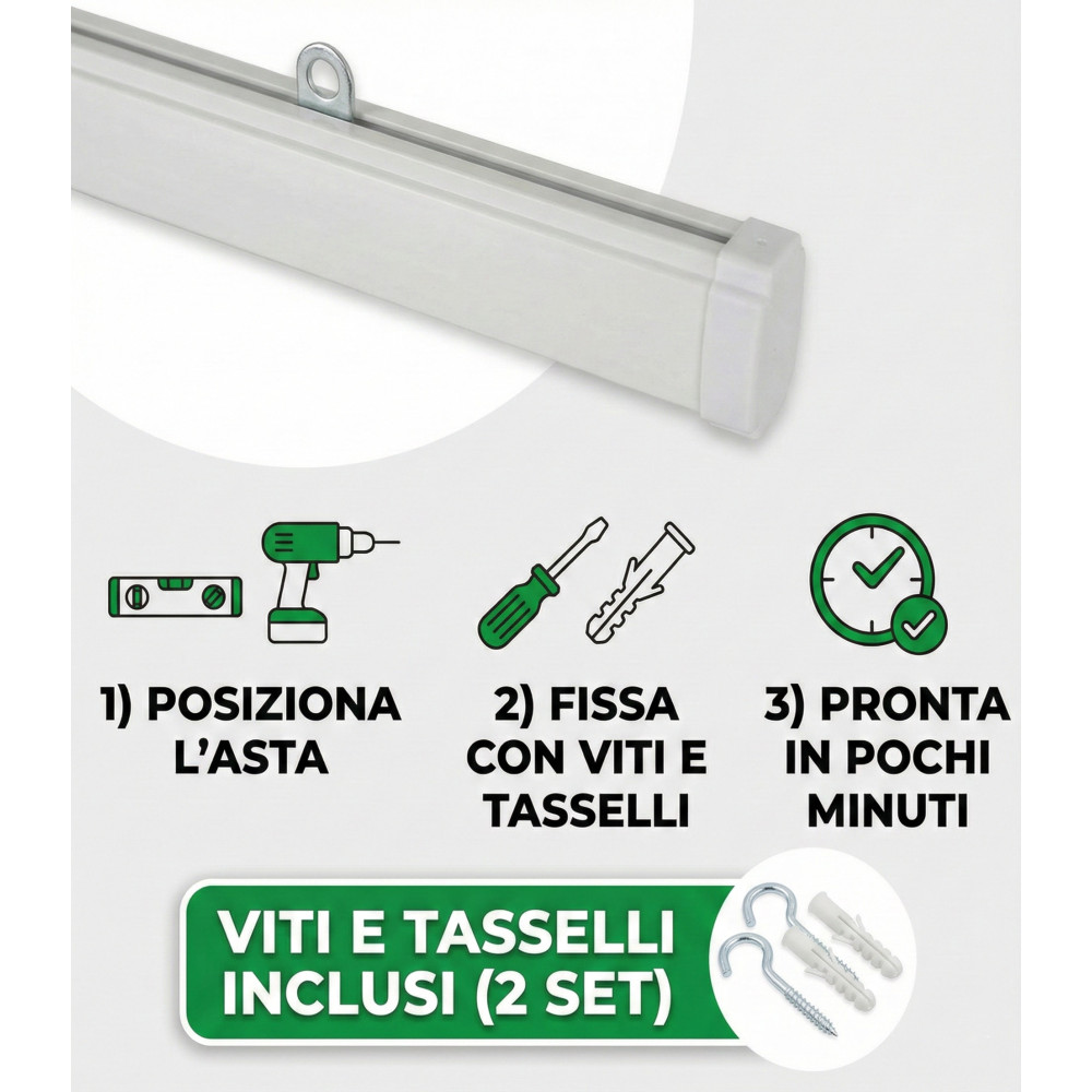 Drahtvorhang mit braunen Perlen für Tür und Fenster. PVC-Stab und Polyesterfäden, ideal als dekorativer Vorhang für den Innenber
