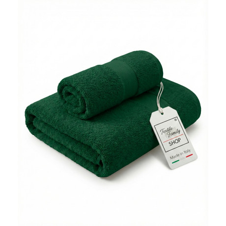 Toallas Pair Face y Guest Sponge Verdone Made in Italy