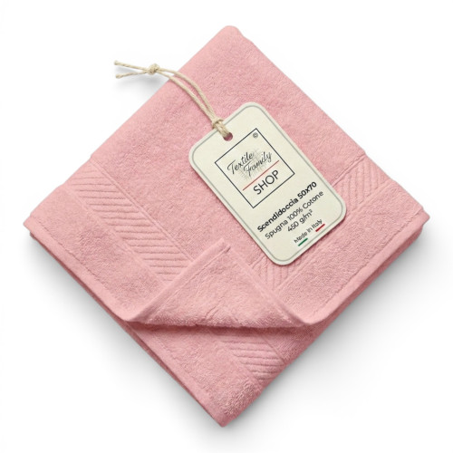 Antikes rosa Badezimmer-Duschteppich 50x70 Baumwollschwamm 450 g/m² Hergestellt in Italien