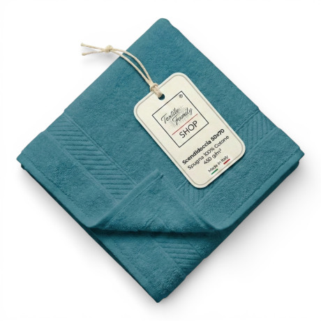Scendidoccia Bagno Petrolio 50x70 Spugna Cotone 450 g/m² Made in Italy