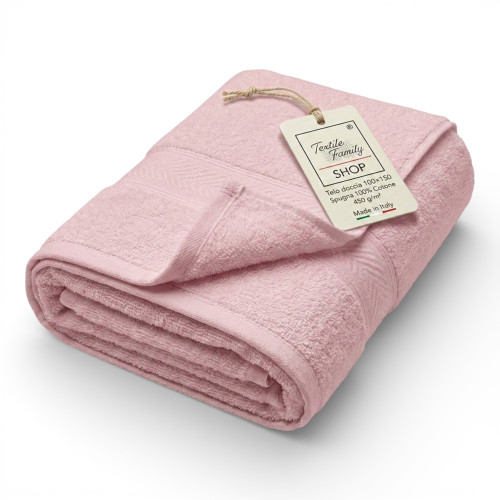 Räucherwerk-Duschtuch 100x150 Baumwoll-Frotee 450 g/m² Hergestellt in Italien