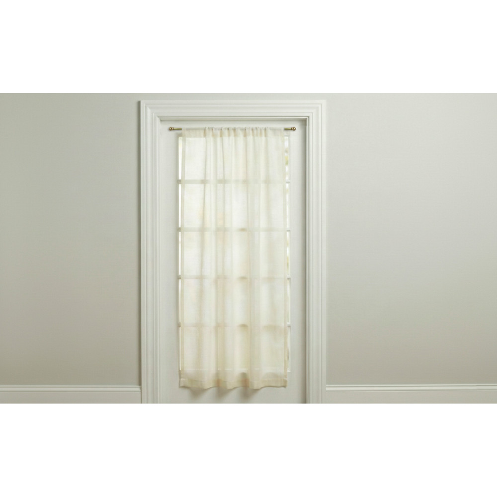 Tex glass curtain rods Ø7 in polished brass with screws