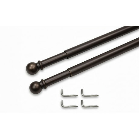 Astine Tex tenda a vetro Ø7 in ottone bronzato satinato