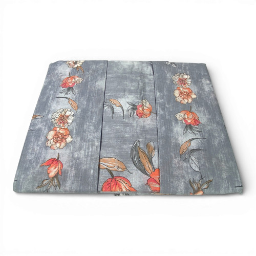 Due federe coordinate in cotone con fantasia floreale Fior di Perla Grigio