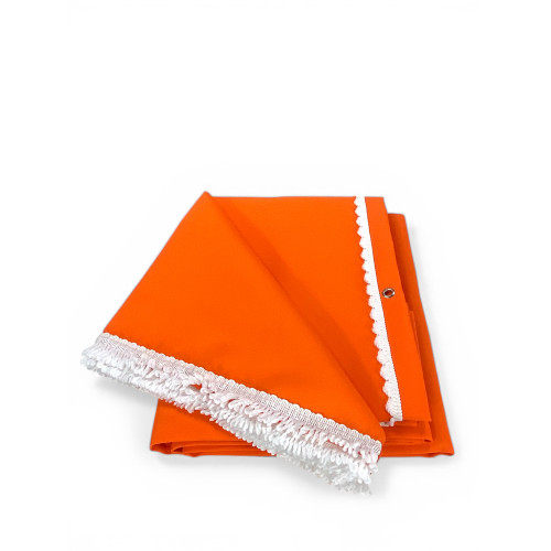 Waterproof and water-repellent plain orange outdoor awning made of 100% polyester