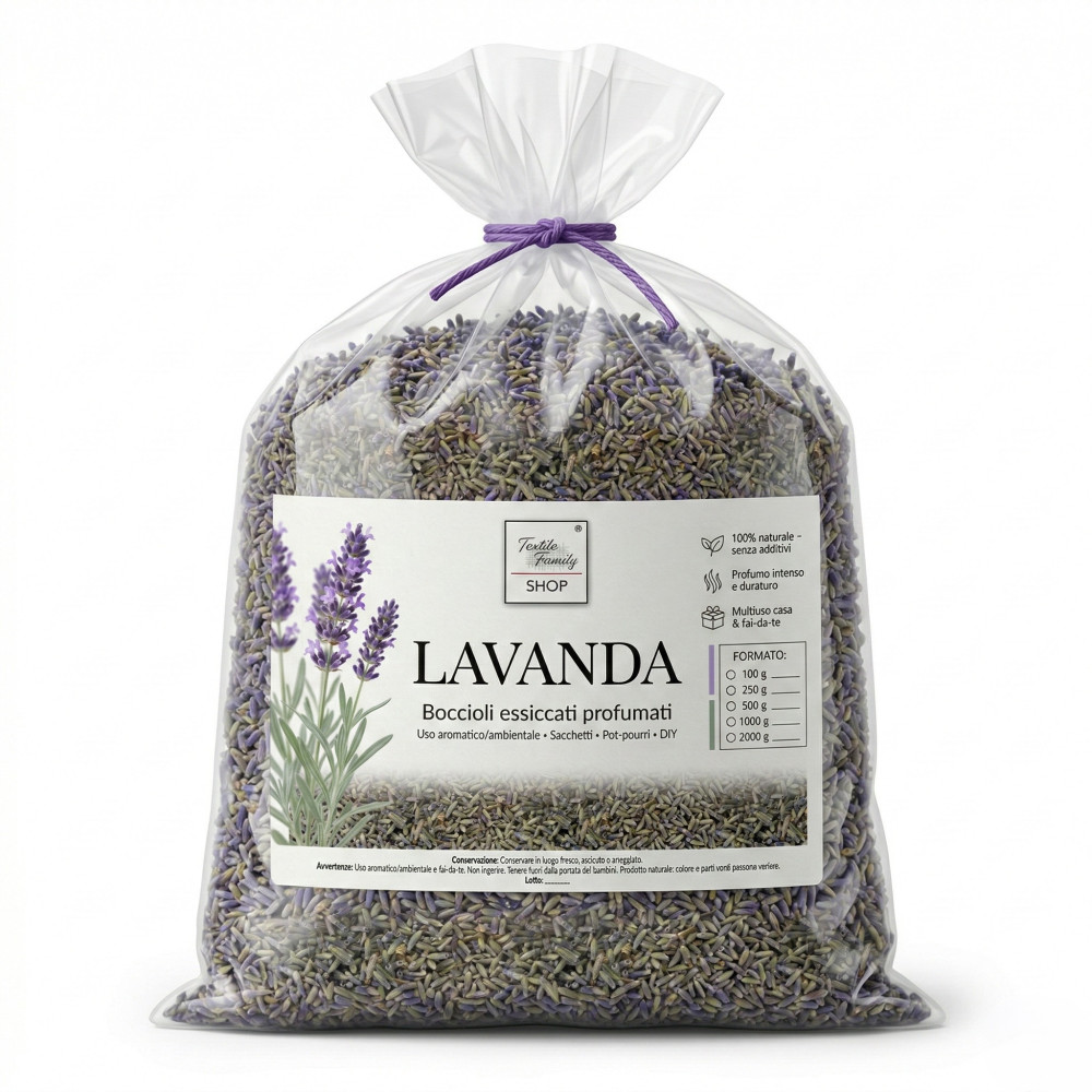 Boccioli di lavanda essiccata profumata Tex Family, aroma intenso naturale