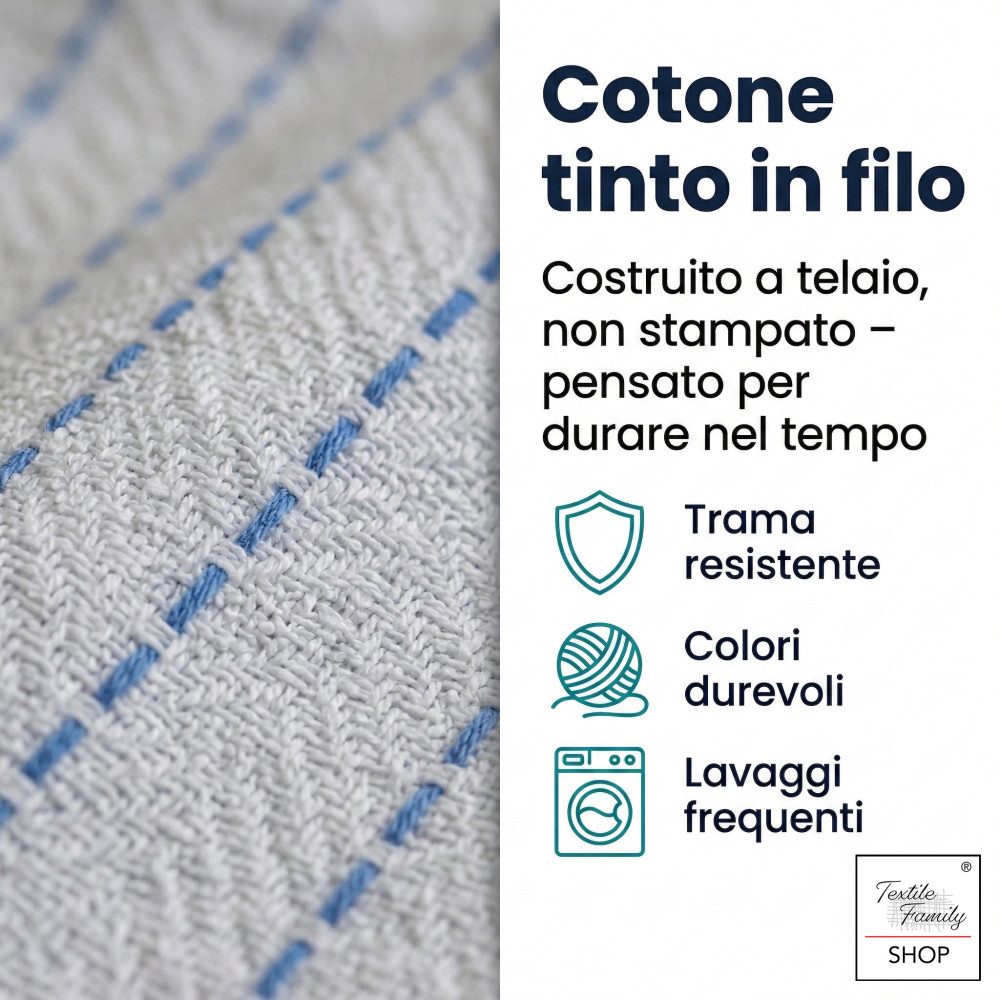 Bavette adulte avec élastique 50x60 Fabriqué en Italie | Tex Family
