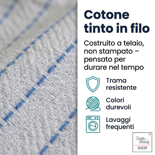 Bavette adulte avec élastique 50x60 Fabriqué en Italie | Tex Family