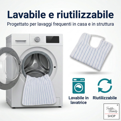 Adult bib with elastic 50x60 Made in Italy | Tex Family