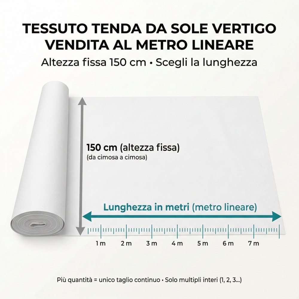 Vertigo Awning Fabric - Outdoor Waterproof, H 150 cm, By the Meter