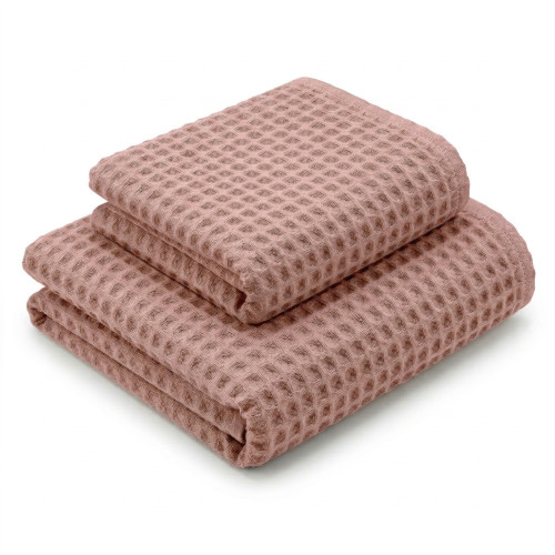 Tex Family Nido d’Ape Cipria Classic 330 Set Asciugamani 2 Pezzi
