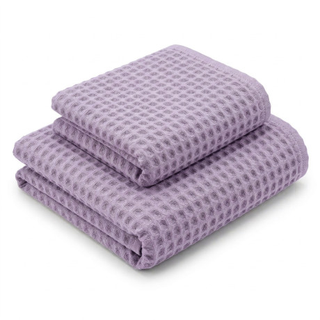 Tex Family Honeycomb Lilac Classic 330 2-Piece Towel Set