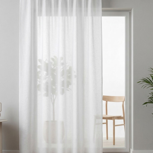 Tenda Simply 2.0 Bianca - Effetto Lino 200x300 cm con Fettuccia Universale