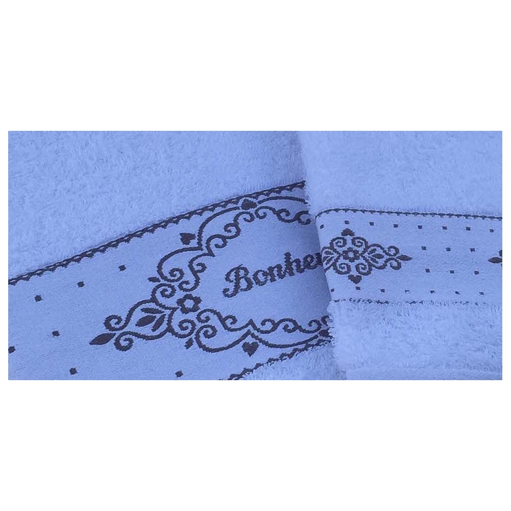 Set, towel + guest, in pure cotton terry.