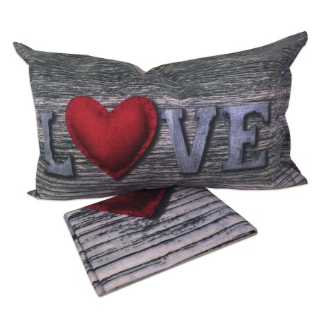 Funda de edredón con letras de amor 2