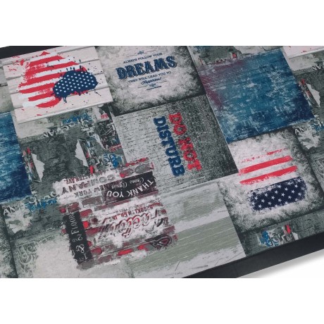 TAPPETO ZERBINO STEVEN CUORE AMERICANO CM.45X75 2