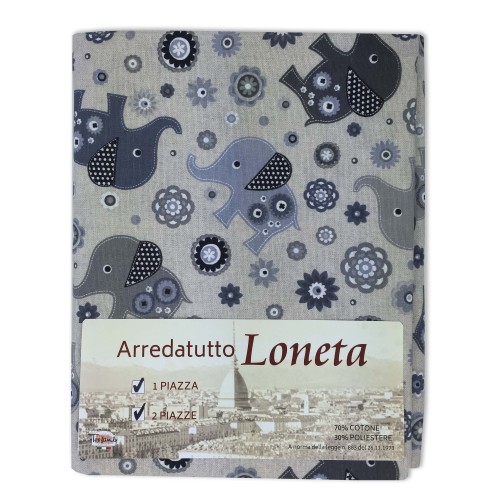 Telo arredo, gran foulard, in misto cotone