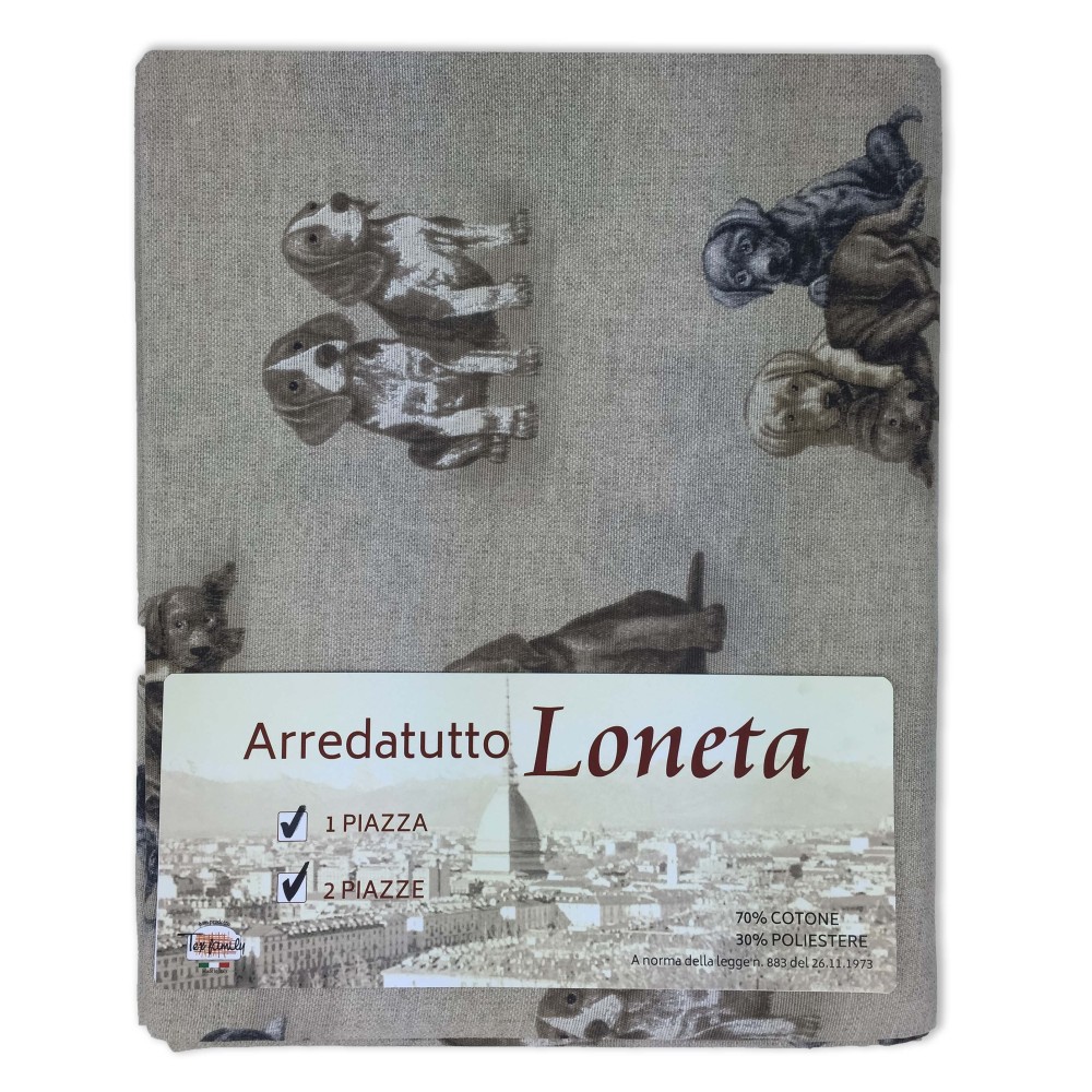 Telo arredo, gran foulard, in misto cotone