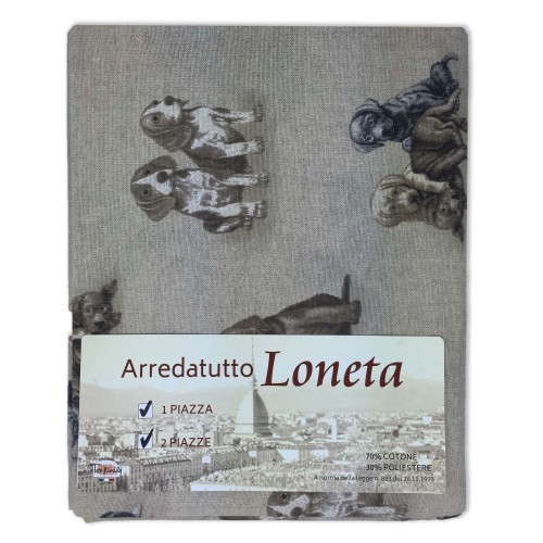 Telo arredo, gran foulard, in misto cotone