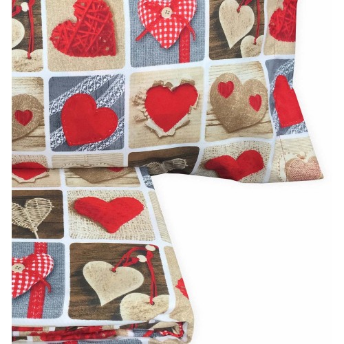 FUNDA NÓRDICA EL CHARRO CORAZÓN ROJO DOBLE 2 TALLAS