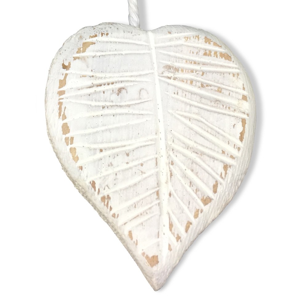 MAGNET WOODEN CURTAIN STOPPER MAGNETS FOR CURTAINS TIE LEAF WHITE