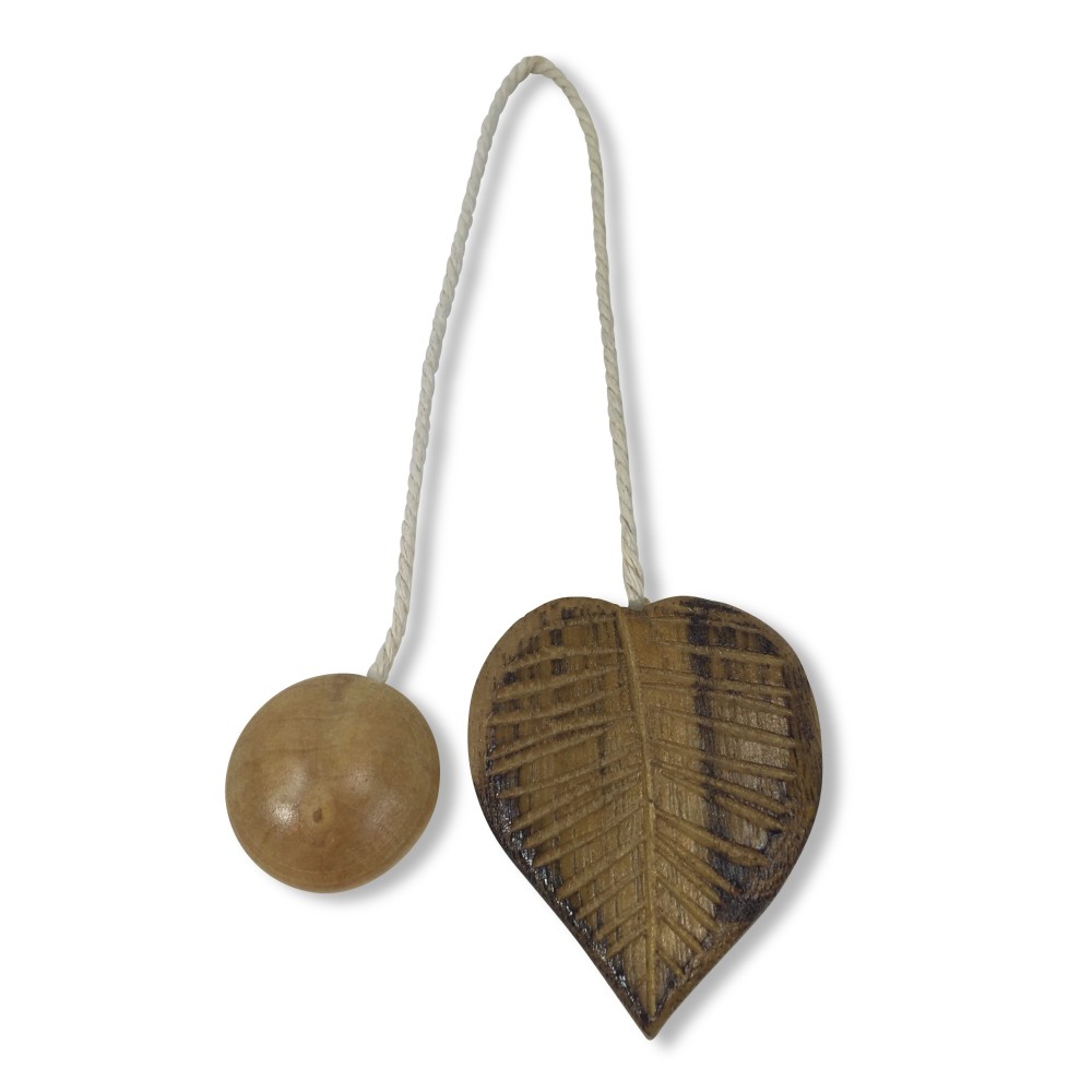 MAGNET HOLZ GARDINENSTOPPER MAGNETE FÜR GARDINEN KRAWATTE BLATT NUSSBAUM
