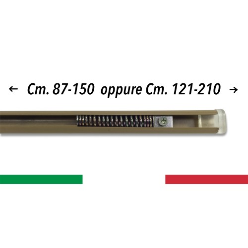 ADJUSTABLE PRESSURE SPRING FIXXY© CURTAIN ROD FOR ALL TYPES OF TENT