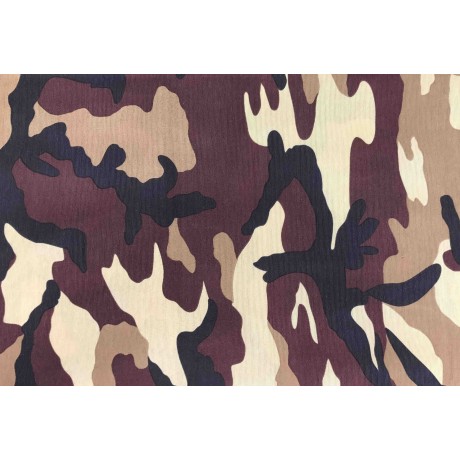 TISSU MEUBLES COPRITUTTO GRANDE ÉCHARPE COUVRE-LIT Couverture de canapé TISSU DE TOILE DE CAMOUFLAGE BRUN 2