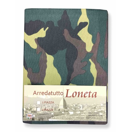FURNISHING COVER FOR EVERYTHING GRAN SCARF BEDSPREAD SOFA COVER LONETA FABRIC CAMOUFLAGE GREEN