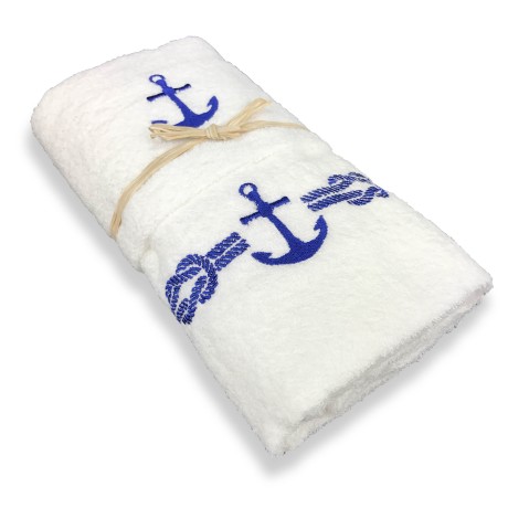 SEA SEA STILL BLUE TERRY TOWEL SET