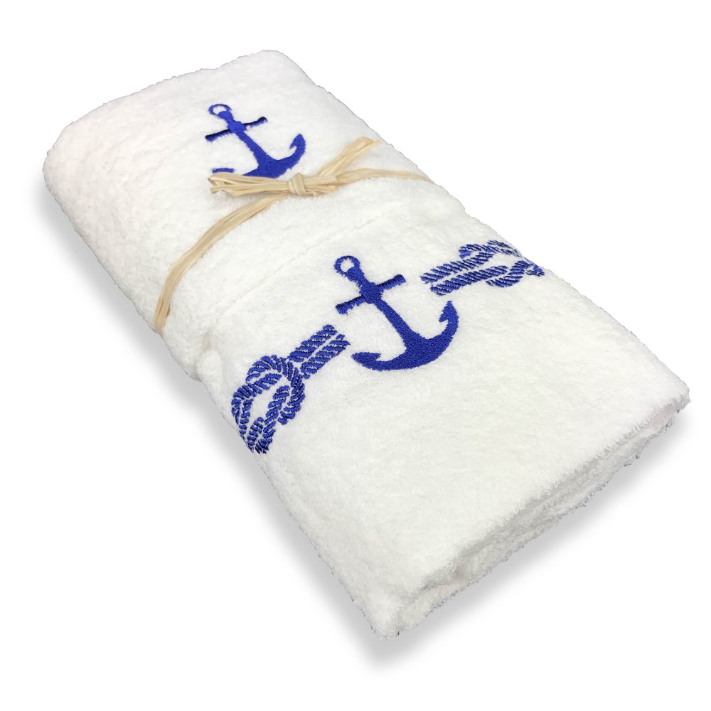 SEA SEA STILL BLUE TERRY TOWEL SET