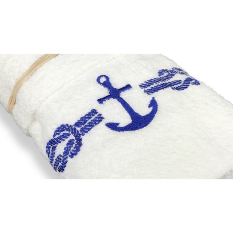 SEA SEA STILL BLAU FROTTEE HANDTUCH SET 2