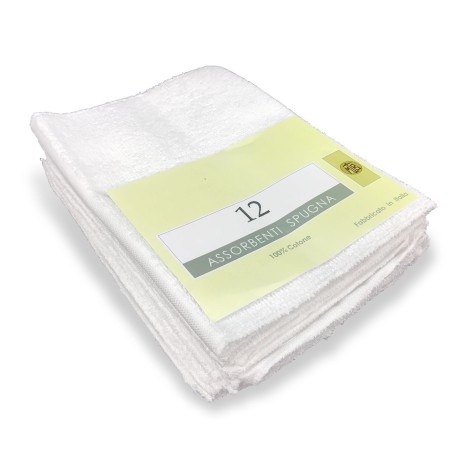 Set de 12 toallas sanitarias de mujer lavables en rizo de algodón 100% hipoalergénico