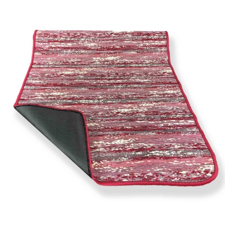 NON-SLIP RUBBERIZED KITCHEN RUG MAREMOSSO BORDEAUX 2