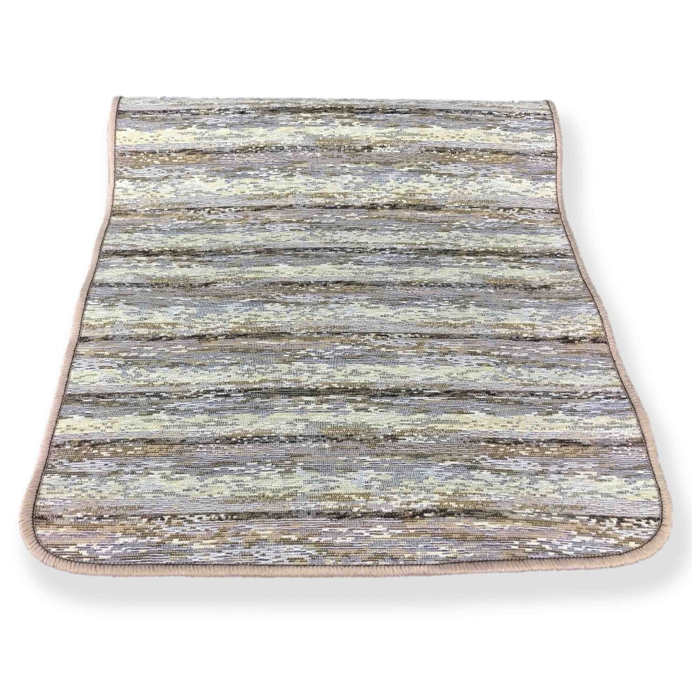 NON-SLIP RUBBERIZED KITCHEN RUG MAREMOSSO BROWN
