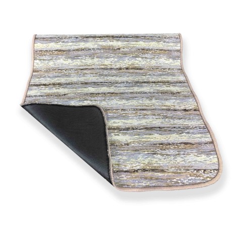 TAPIS DE CUISINE, EN CAOUTCHOUC ANTI-DÉRAPANT "EXPÉRIMENTAL" TRACES MARRON 2