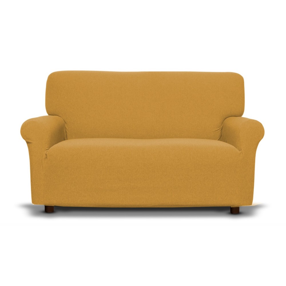 New York Stretch Sofa Cover Gold Ochre Color