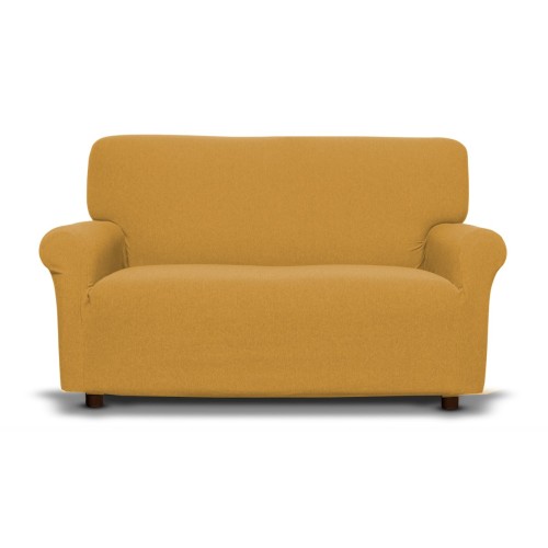New York Stretch Sofa Cover Gold Ochre Color